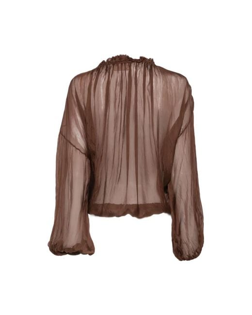 Blouses SOLOTRE en coloris Brown