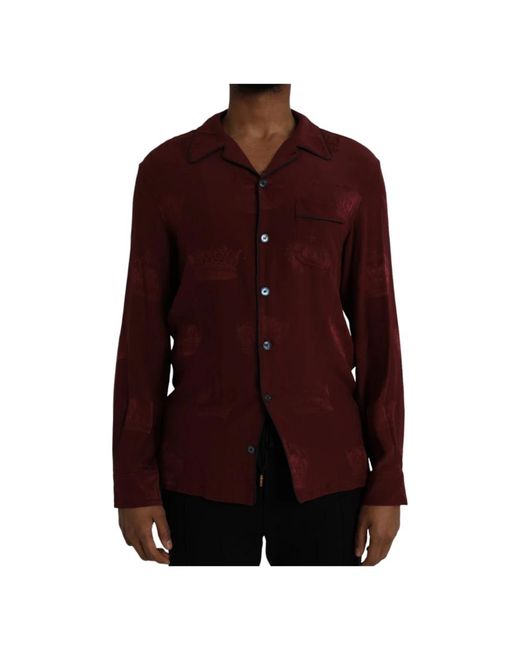 Dolce & Gabbana Purple Casual Shirts for men