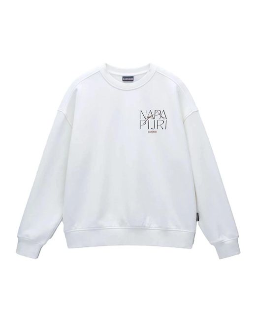 Napapijri White Sweatshirts