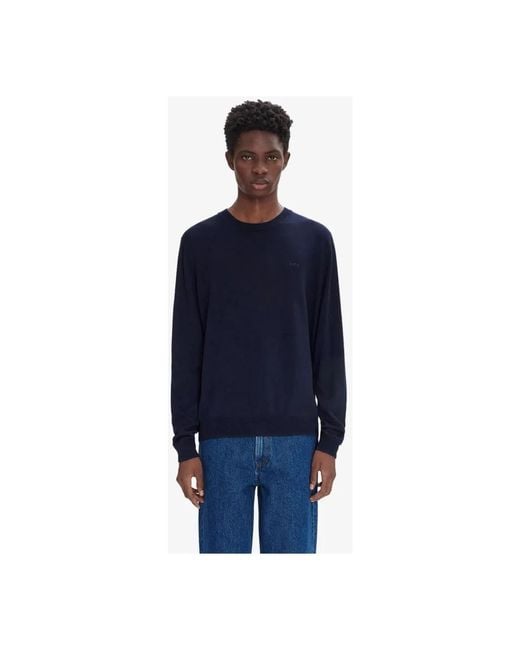A.P.C. Blue Round-Neck Knitwear for men