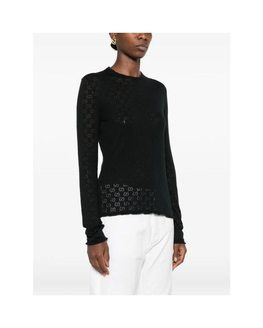 Gucci Black Round-Neck Knitwear