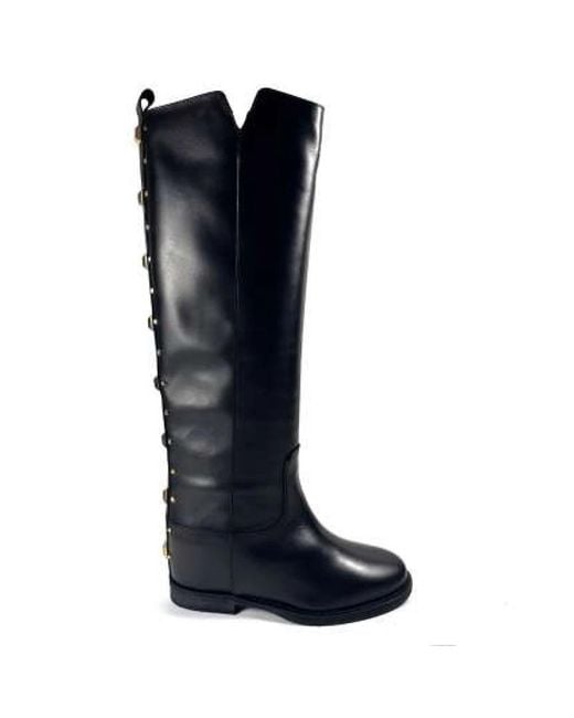 Via Roma 15 Blue High Boots