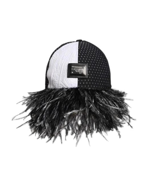 Dolce & Gabbana Black Hats & Caps