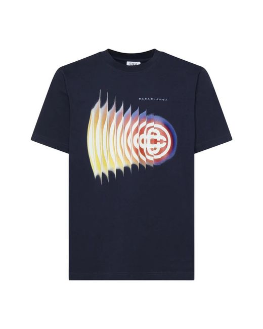 Casablanca Shockwave T‑Shirt in het Blue voor heren