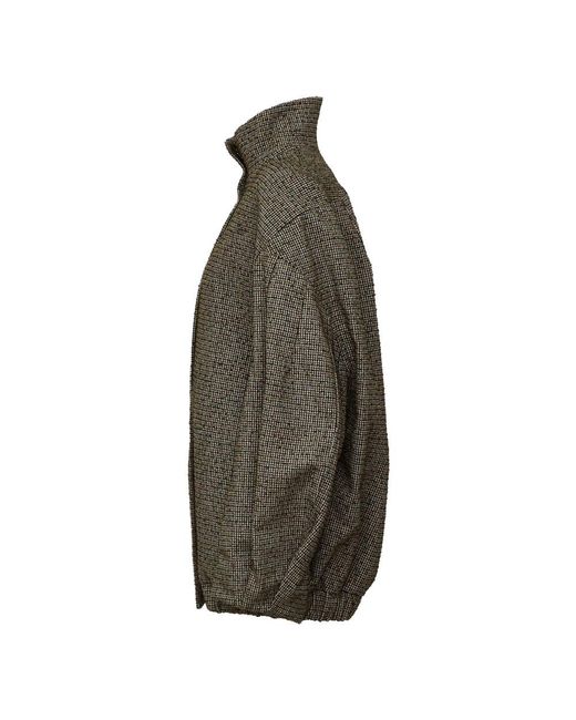 Dries Van Noten Green Tweed Jackets