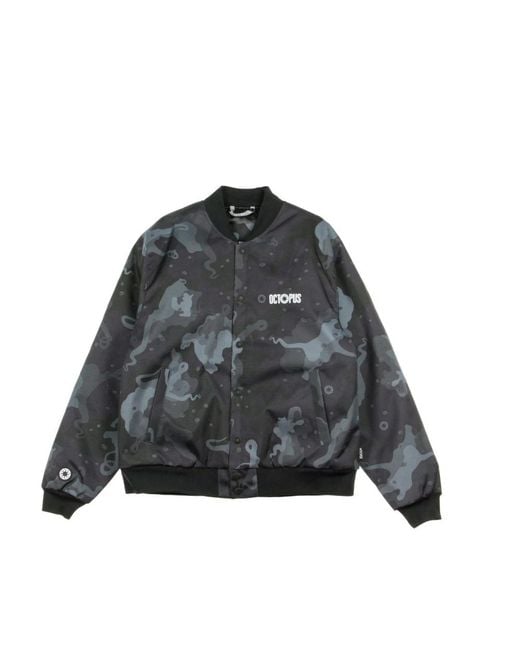 Octopus Black Bomber Jackets for men