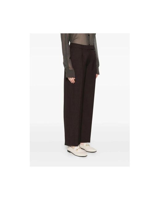 Low Classic Gray Wide Trousers