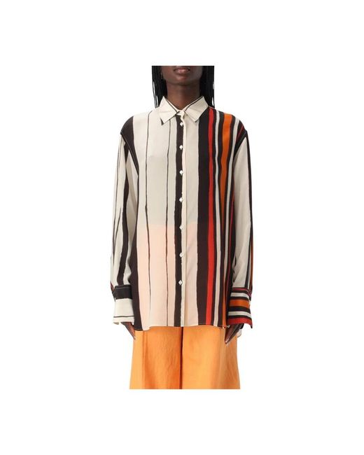Aspesi Pink Seidenbluse Hemd