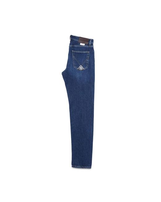 Roy Rogers Stone washed slim-fit denim jeans in Blue für Herren