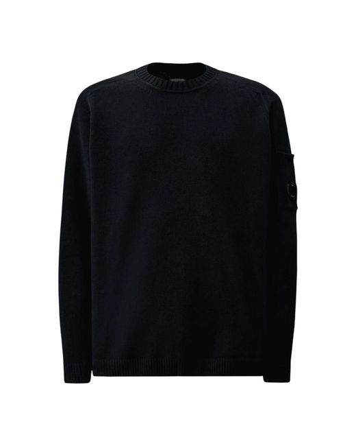 C P Company Black Round-Neck Knitwear for men
