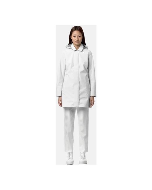 K-Way White Parkas