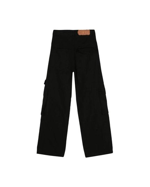 Gcds Black Slim-Fit Trousers for men