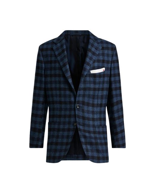 Kiton Blazers in het Blue voor heren
