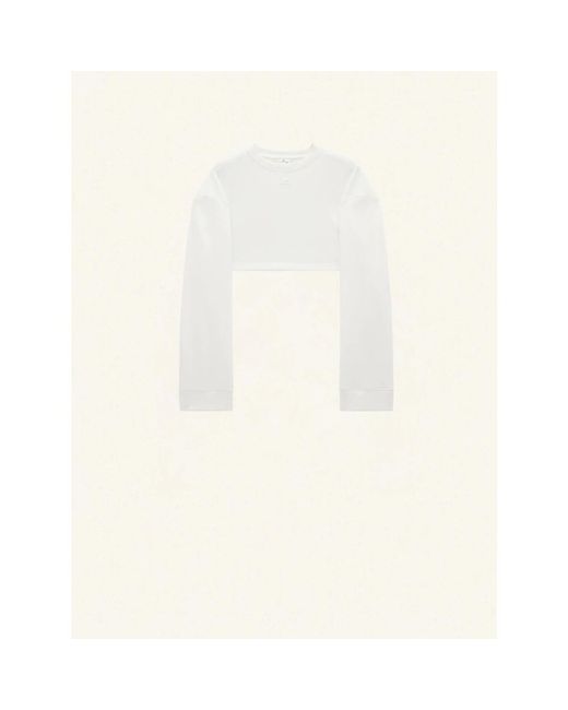 Courreges White Long Sleeve T-Shirts