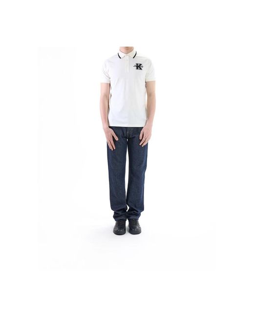 Karl Lagerfeld White Polo Shirts for men