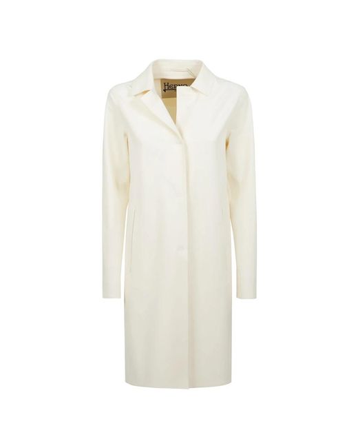 Single-Breasted Coats Herno en coloris White