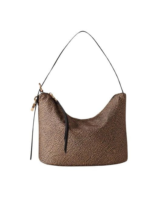Shoulder Bags di Borbonese in Brown