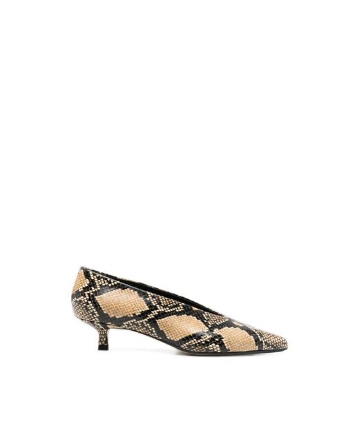 Aeyde Clara Pointed-Toe Pumps in het Metallic