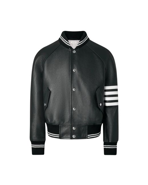 Thom Browne Black Bomber Jackets for men