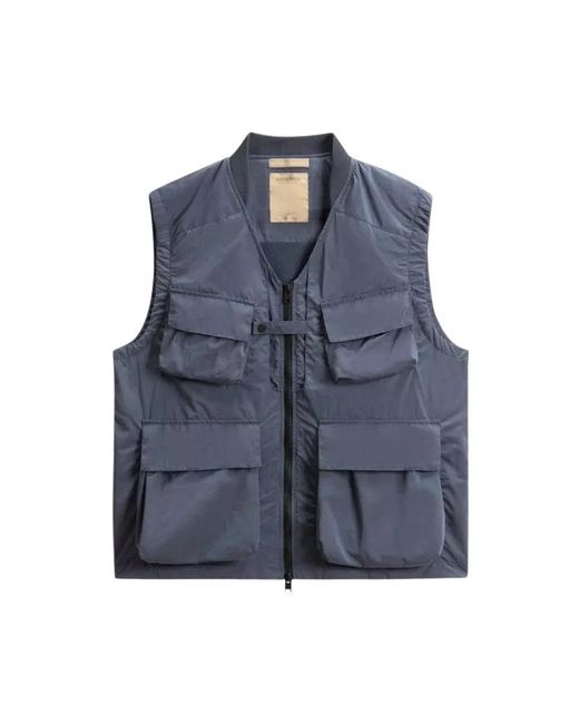 Woolrich Blue Vests for men