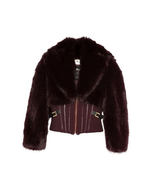 Elisabetta Franchi Purple Outerwears