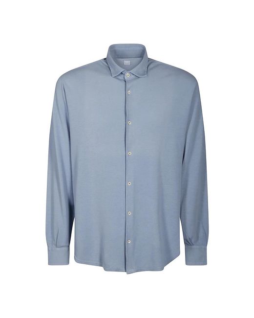 Fedeli Blue Casual Shirts for men