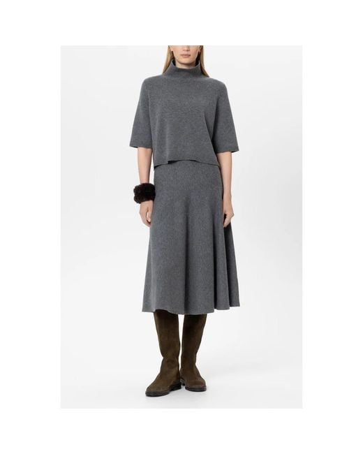 Luisa Cerano Turtleneck Pullover in het Gray
