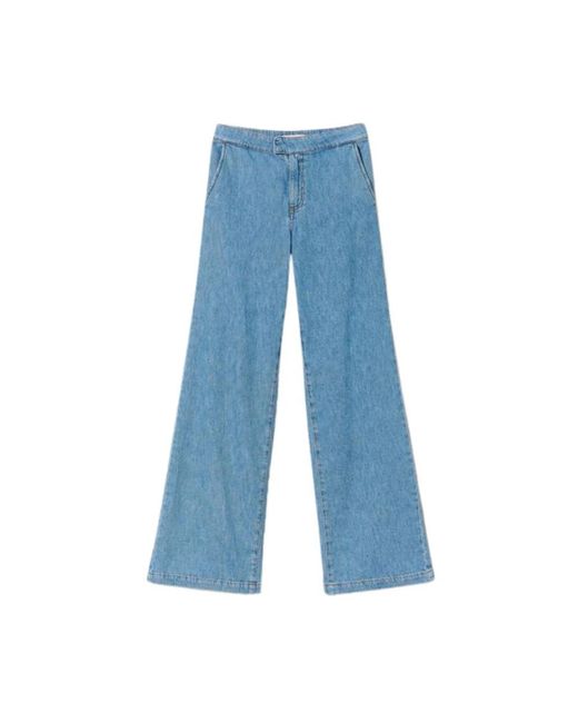 Twin Set Blue Wide Jeans