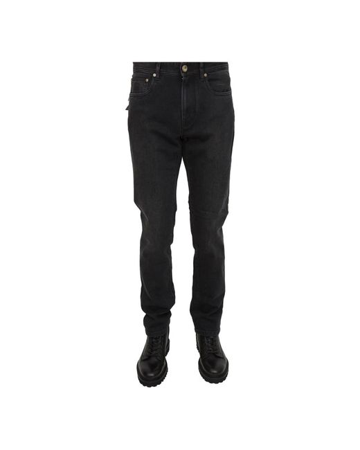 Corneliani Jeans ,Zwart ,Katoen Stretch Katoen En Lyocell Jeans in het Black voor heren