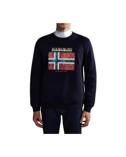 Napapijri Blue Sweatshirts for men