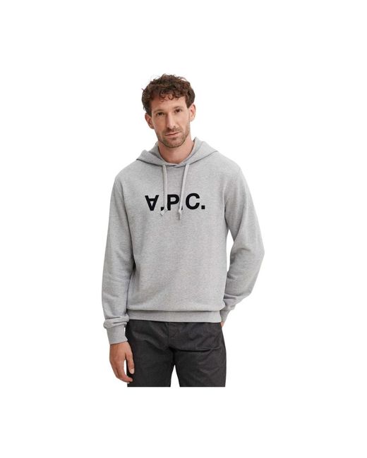 A.P.C. Standard Hoodie in het Gray voor heren