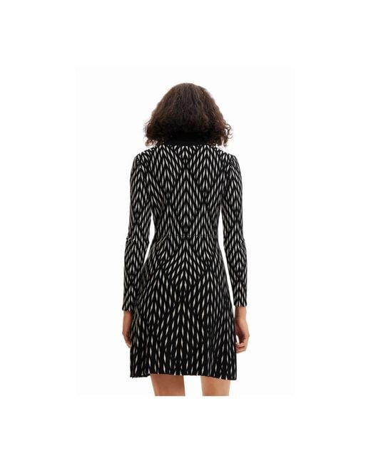 Desigual Black Knitted Dresses