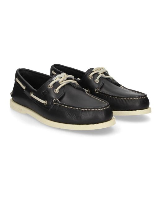 Sperry Top-Sider Black Boat Shoes for men