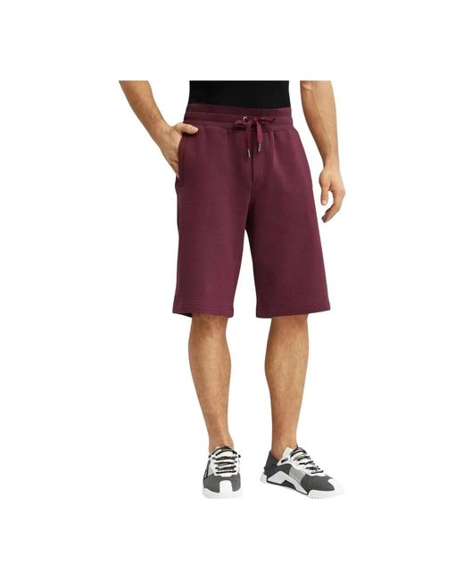 Dolce & Gabbana Red Bermudas for men