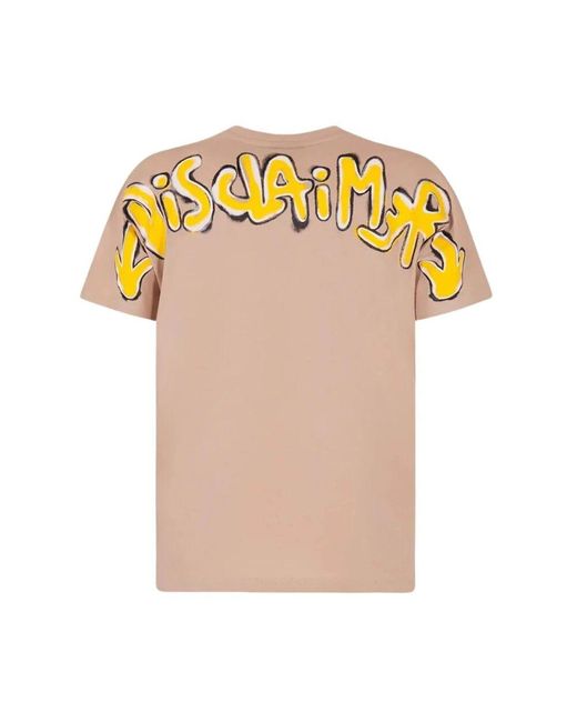 DISCLAIMER Urban Graffiti T-Shirt in Pink für Herren