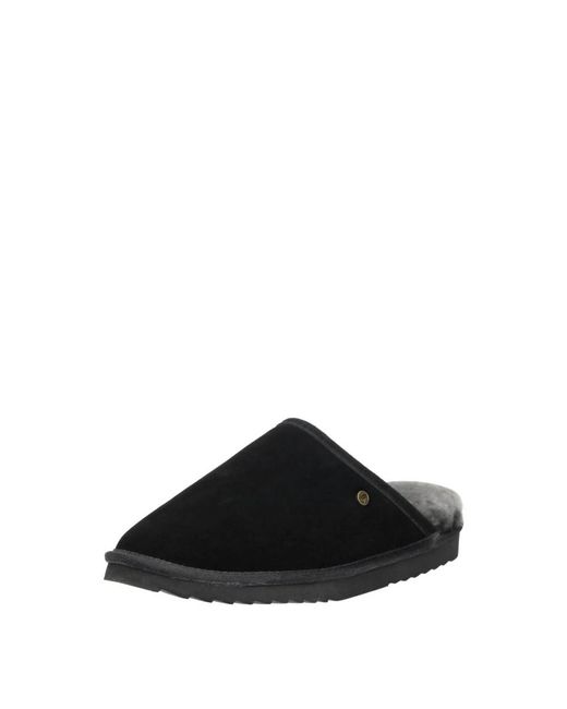 Warmbat Schoenen ,Zwart ,Wol Classic Pantoffels Open in het Black voor heren