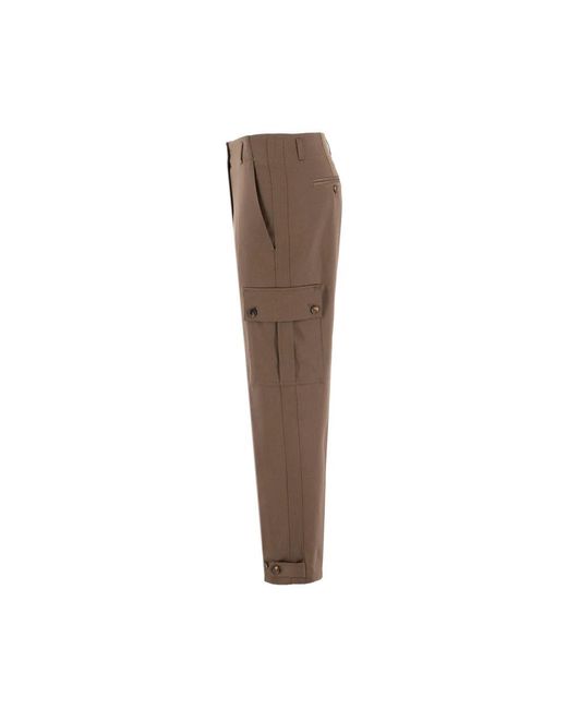 Kiton Brown Slim-Fit Trousers