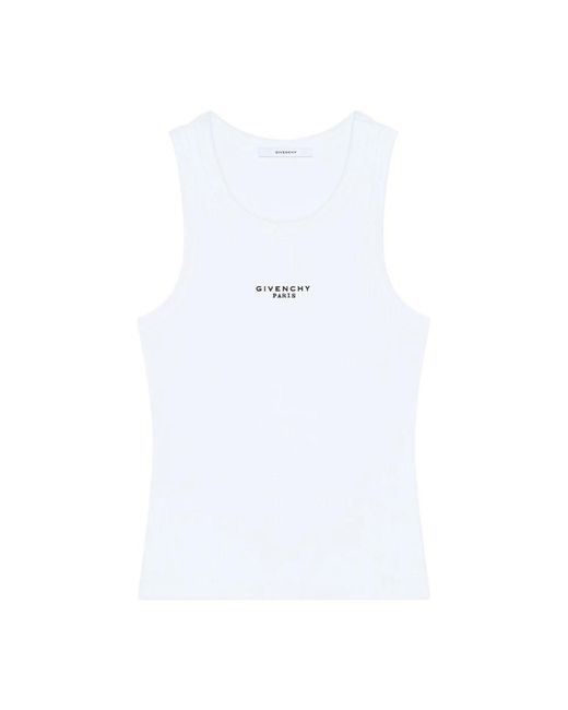 Givenchy White Sleeveless Tops