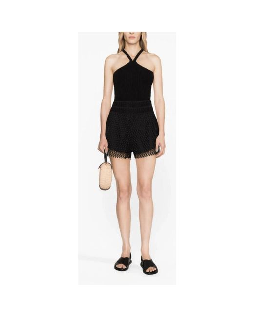 Ermanno Scervino Black Short Shorts