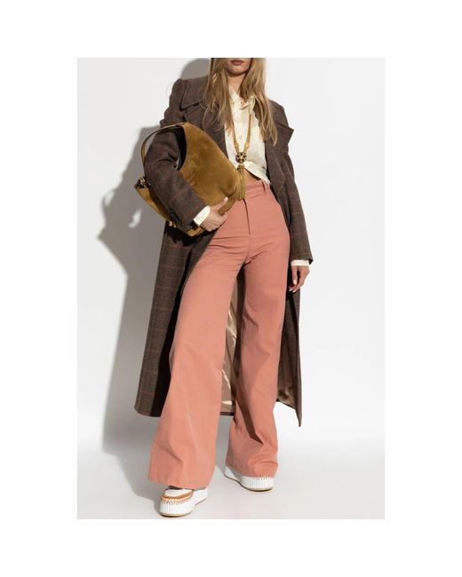 Wide Trousers di Chloé in Pink