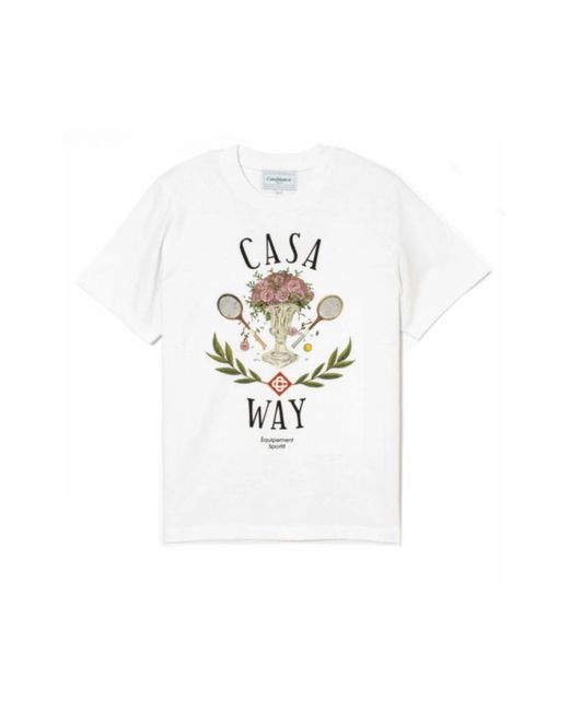 T-Shirts di Casablanca in White da Uomo
