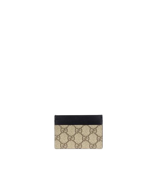 Gucci Gg Supreme Kaarthouder in het Natural voor heren