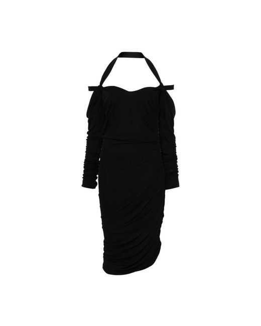 The Attico Midi Dresses in het Black