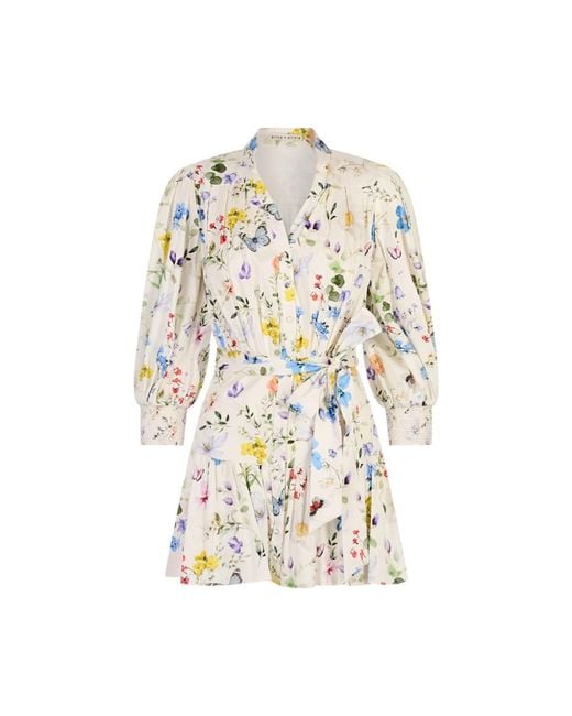 Alice + Olivia White Short Dresses