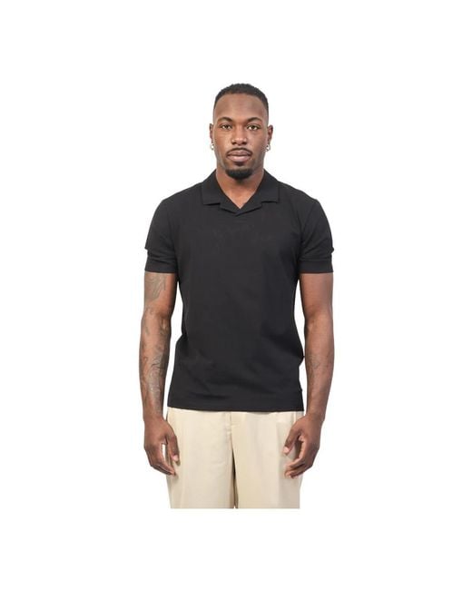 HUGO Schwarze Polo T-Shirts Und Polos in Black für Herren