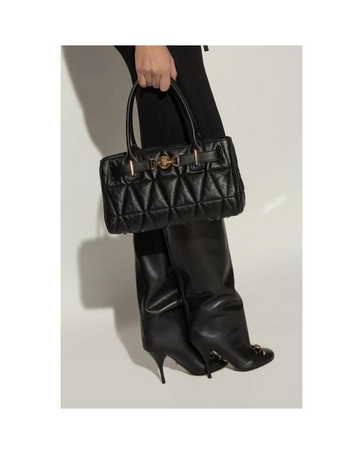 Handbags Versace de color Black