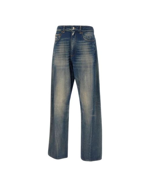 MM6 by Maison Margiela Blue Wide Jeans for men