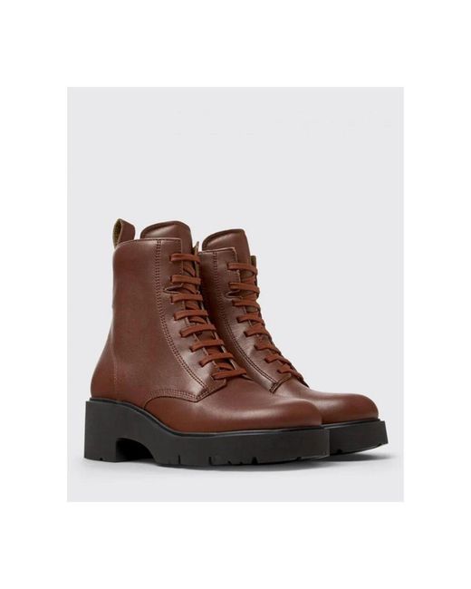 Lace-Up Boots di Camper in Brown
