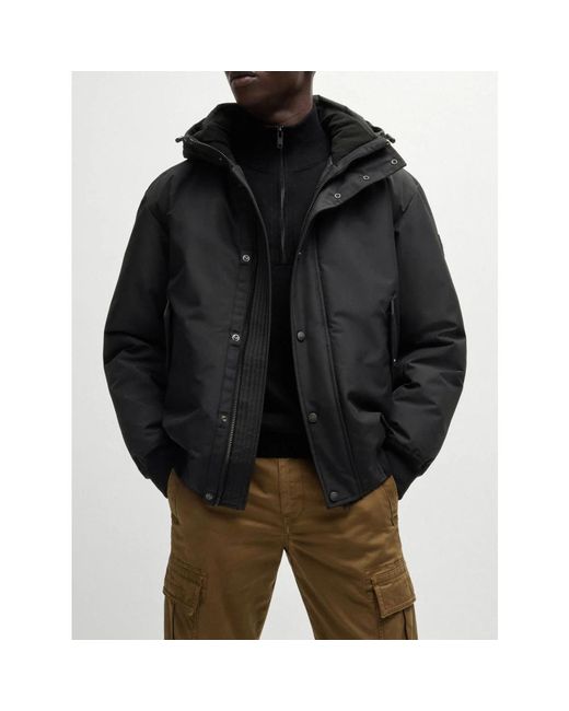 HUGO Black Winter Jackets for men