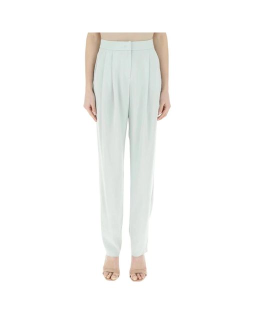 Emporio Armani Blue Tapered Trousers